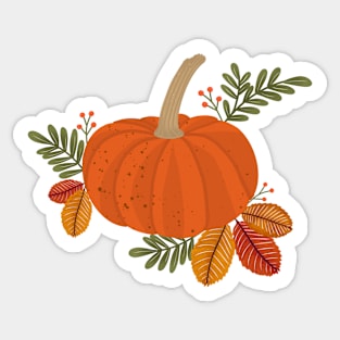 Fall Pumpkin Sticker